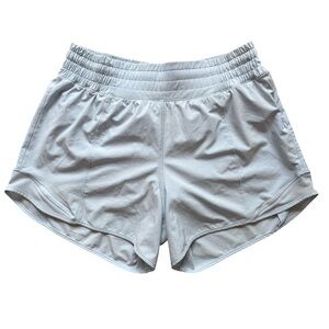 Lululemon Women's Athletic Tracker Shorts 4” in Light Blue Size 6 Athleisure Gym